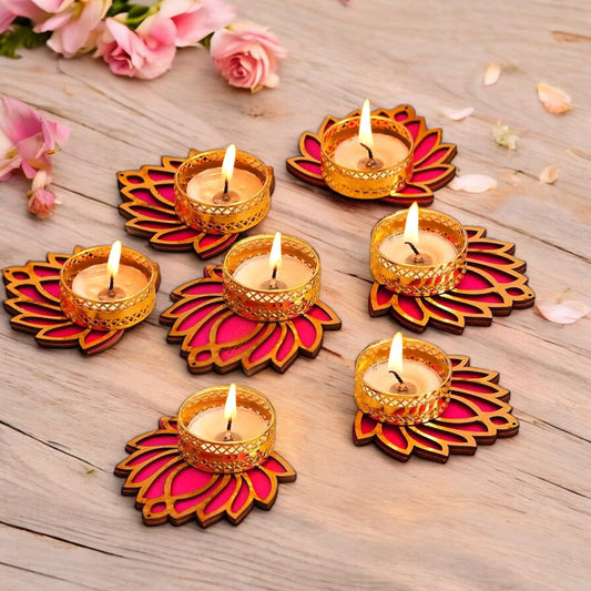 LOTUS TEALIGHT CANDLE HOLDER PACK OF 5